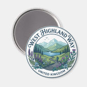 Aimant West Highland Way Royaume-Uni (Recto/Verso)