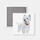 Aimant West Highland White Terrier (Recto/Verso)