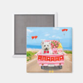 Aimant West Highland White Terrier Camion de la Saint-Val (Recto/Verso)