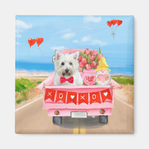 Aimant West Highland White Terrier Camion de la Saint-Val
