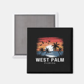 Aimant West Palm Beach Floride Surf Surfing  (Recto/Verso)
