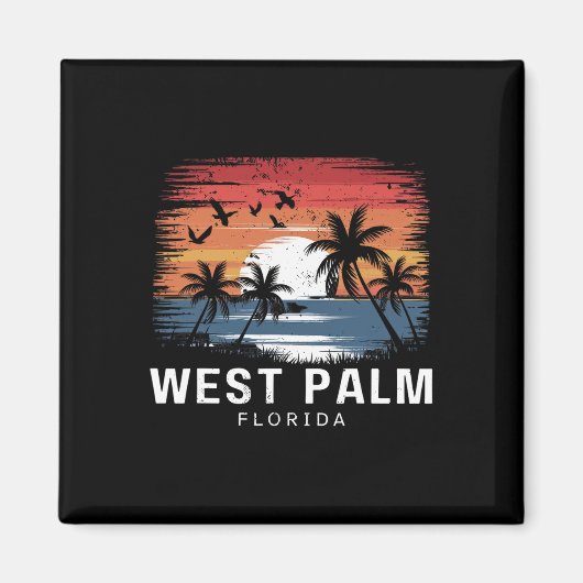 Aimant West Palm Beach Floride Surf Surfing  (Devant)