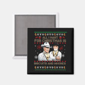 Aimant Western Biscuits And S Christmas Quote (Recto/Verso)