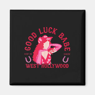 Aimant Western Cowgirl Good Luck Baby Dancing Disco Coque