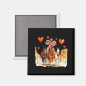 Aimant Western Horse Valentine Funny Western Valentines D (Recto/Verso)