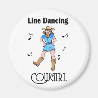 Aimant Western "Line Dancing Cowgirl"
