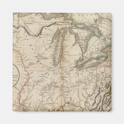 Aimant Western Terr, Kentucky, Pennsylvanie, etc. (Devant)