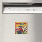 Aimant Western Vintage Cowboy (In Situ (Lave-vaisselle))