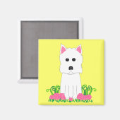 Aimant Westie (Recto/Verso)