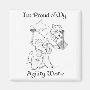Aimant Westie Agilité