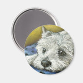 Aimant Westie de rêverie (Recto/Verso)