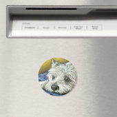 Aimant Westie de rêverie (In Situ (Lave-vaisselle))