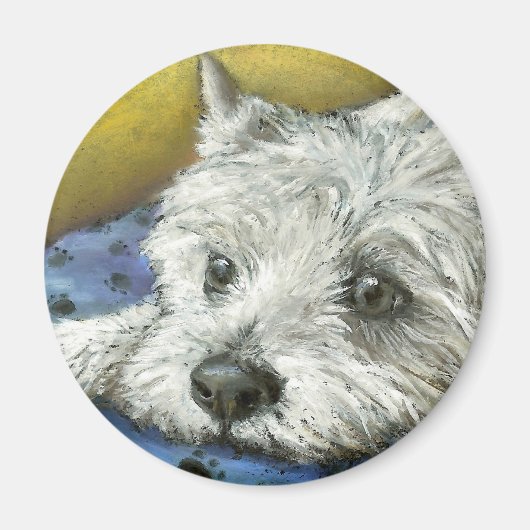 Aimant Westie de rêverie (Devant)