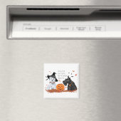 Aimant Westie et Scottie Halloween (In Situ (Lave-vaisselle))