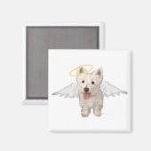 Aimant Westie Guardian Angels (Recto/Verso)