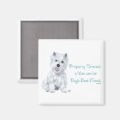 Aimant Westie Mots de sagesse (Recto/Verso)