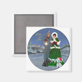 Aimant Westie & Scottie Christmas Carols (Recto/Verso)