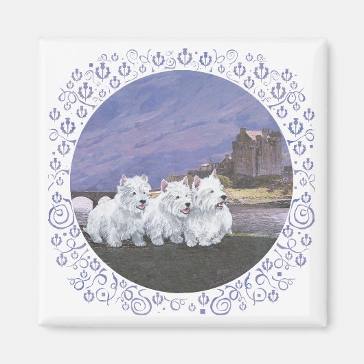 Aimant Westies en Écosse (Devant)
