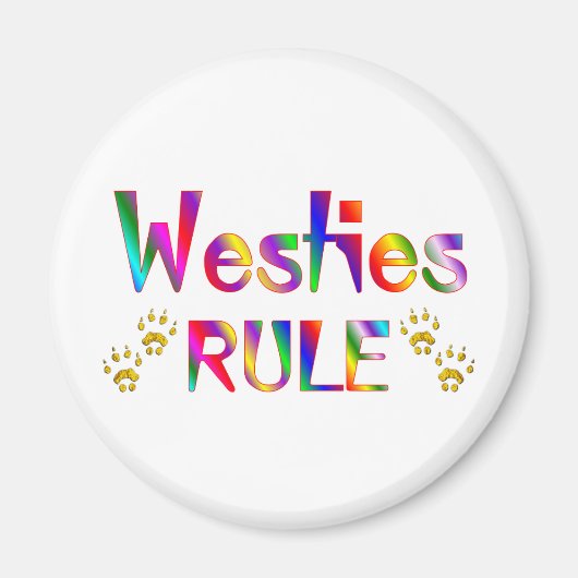 Aimant Westies Rule (Devant)