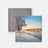 Aimant Westphalie Allemagne Paysage hivernal (Recto/Verso)