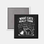 Aimant What cats really think funny cat meme physics humo (Recto/Verso)