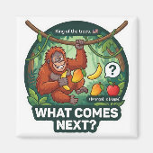 Aimant What Comes Next? Orangutan Pattern Logic Game (Devant)
