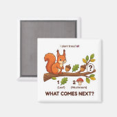 Aimant What Comes Next? Red Squirrel UK Pattern Logic (Recto/Verso)