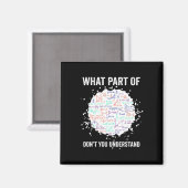 Aimant What Part Of Don't You Understand Funny Math Calcu (Recto/Verso)