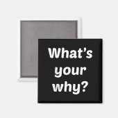 Aimant What's Your Why Insring Motivational Entrepreneur  (Recto/Verso)