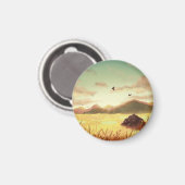 Aimant Wheat fields at sunrise (Recto/Verso)