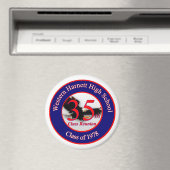 Aimant WHHS 35th Reunion Logo (In Situ (Lave-vaisselle))