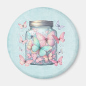 Aimant Whimsical Butterflies in a Jar (Devant)