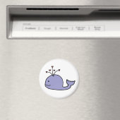 Aimant Whimsical Cartoon Whale (In Situ (Lave-vaisselle))