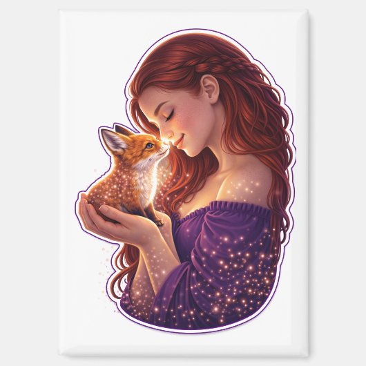 Aimant Whimsical Forest Fox (Recto)