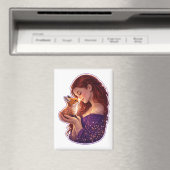 Aimant Whimsical Forest Fox (In Situ (Lave-vaisselle))