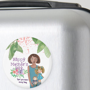 Aimant Whimsical Mother's Day Kids