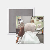 Aimant Whimsical Pet Barber Shop (Recto/Verso)