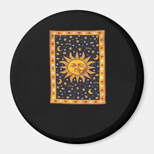 Aimant Whimsigoth 90s Soleil et Lune (Devant)