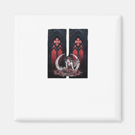Aimant Whimsigoth Fairy Style gothique classique (Devant)