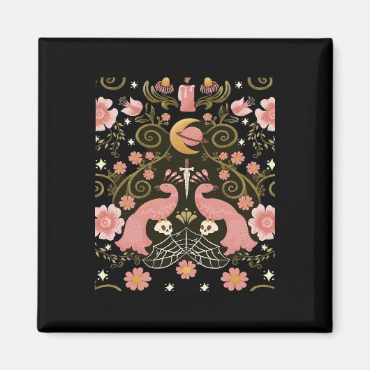 Aimant Whimsigoth Midnight Garden Graphisme (Devant)