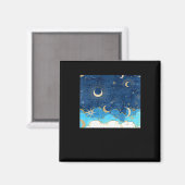 Aimant Whimsigoth Nuages Sun Moon Witchy Classic (Recto/Verso)