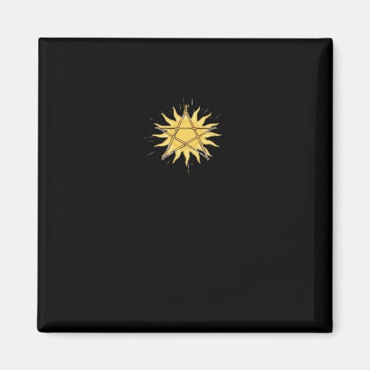 Aimant Whimsigoth Pentagram Sun Classic (Devant)