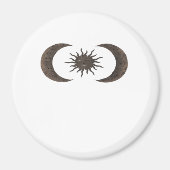 Aimant Whimsigoth Soleil Et Lunes (Devant)