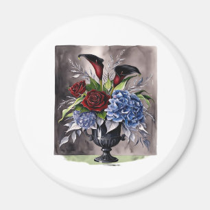 Aimant Whimsigothique – Esthétique vase floral gothique C