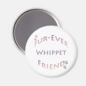 Aimant Whippet Furever Friend (Recto/Verso)