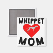 Aimant Whippet Maman (Recto/Verso)