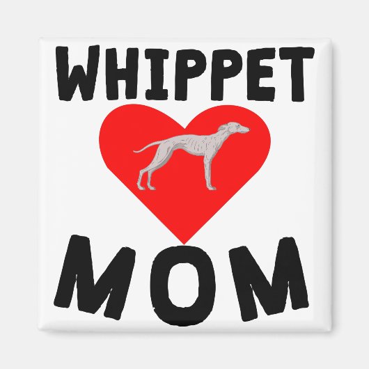 Aimant Whippet Maman (Devant)