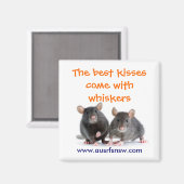 Aimant Whisker Kisses (rat) (Recto/Verso)