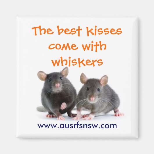 Aimant Whisker Kisses (rat) (Devant)