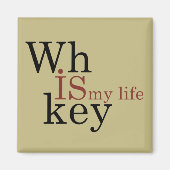 Aimant Whiskey cite d'amusants propos d'alcool (Devant)